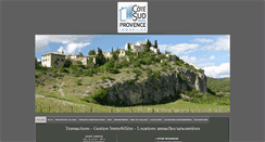 Desktop Screenshot of cotesudprovence.fr