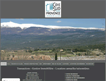 Tablet Screenshot of cotesudprovence.fr